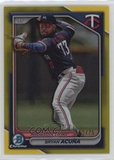 2024 Bowman Chrome Prospects Yellow Refractor 10/75 Bryan Acuna Acuña #BCP-4 qf8