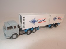 ++ E23 H0 Wiking 24522 Magirus Kühl-Container SFC Sattelzug