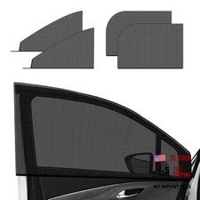 4 PCS Car Window Shades, Stretchy Mesh Front Rear Side 4 PCS Front Rear SUV