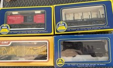 Lot of 4 HO Freight Cars in Original Boxes AHM/LifeLike