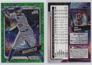 2024 Topps Cosmic Chrome Green Space Dust Refractor /75 Ronny Mauricio Rookie RC