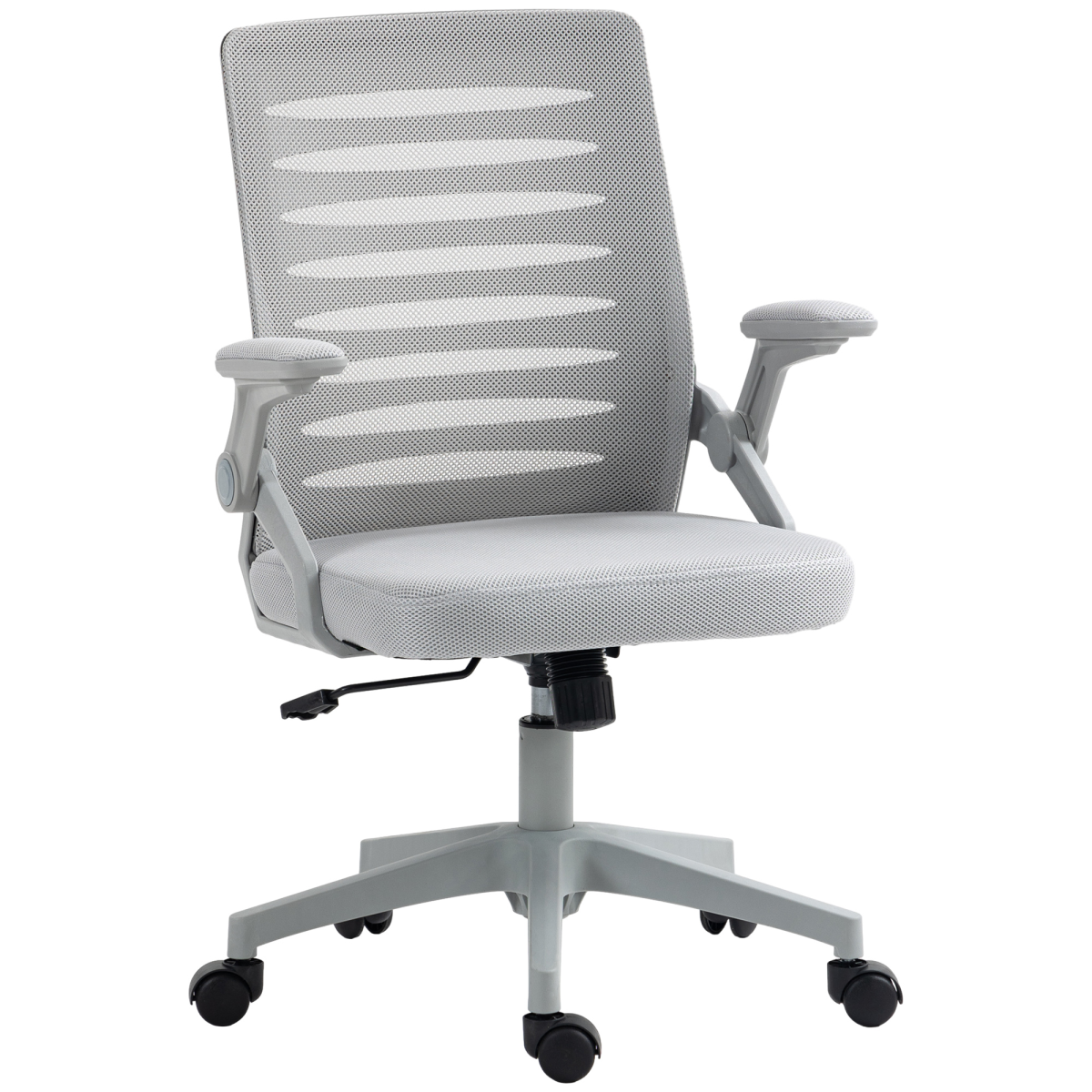 Rackhams Grey 44-53.5Cm Adjustable Height Work Chair, With Mesh Back - Image 2