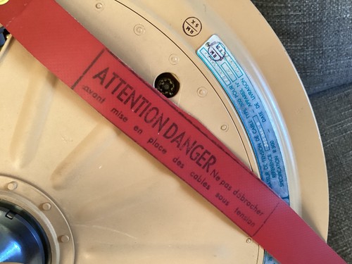 Tensor de cable original BAC Sud Aviation Concorde para controles de combate 1975 raro - Imagen 3 de 16