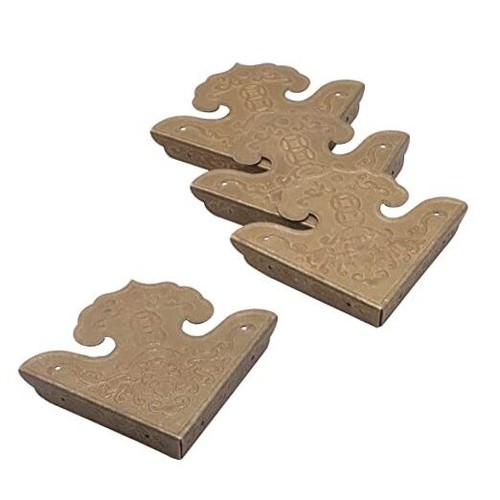Metal Corner Guard, Box Corner Protectors 4Pcs Metal Decorative Corner Guard