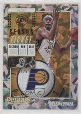 2018-19 Panini Contenders Season Cracked Ice Ticket 13/25 Myles Turner #68 b2g