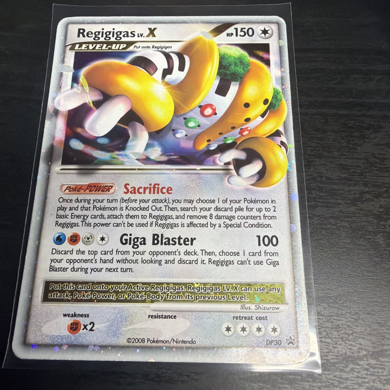Pokémon TCG Regigigas LV.X DP30 Promo Holo Pokemon Promos 2008 EN 150 HP