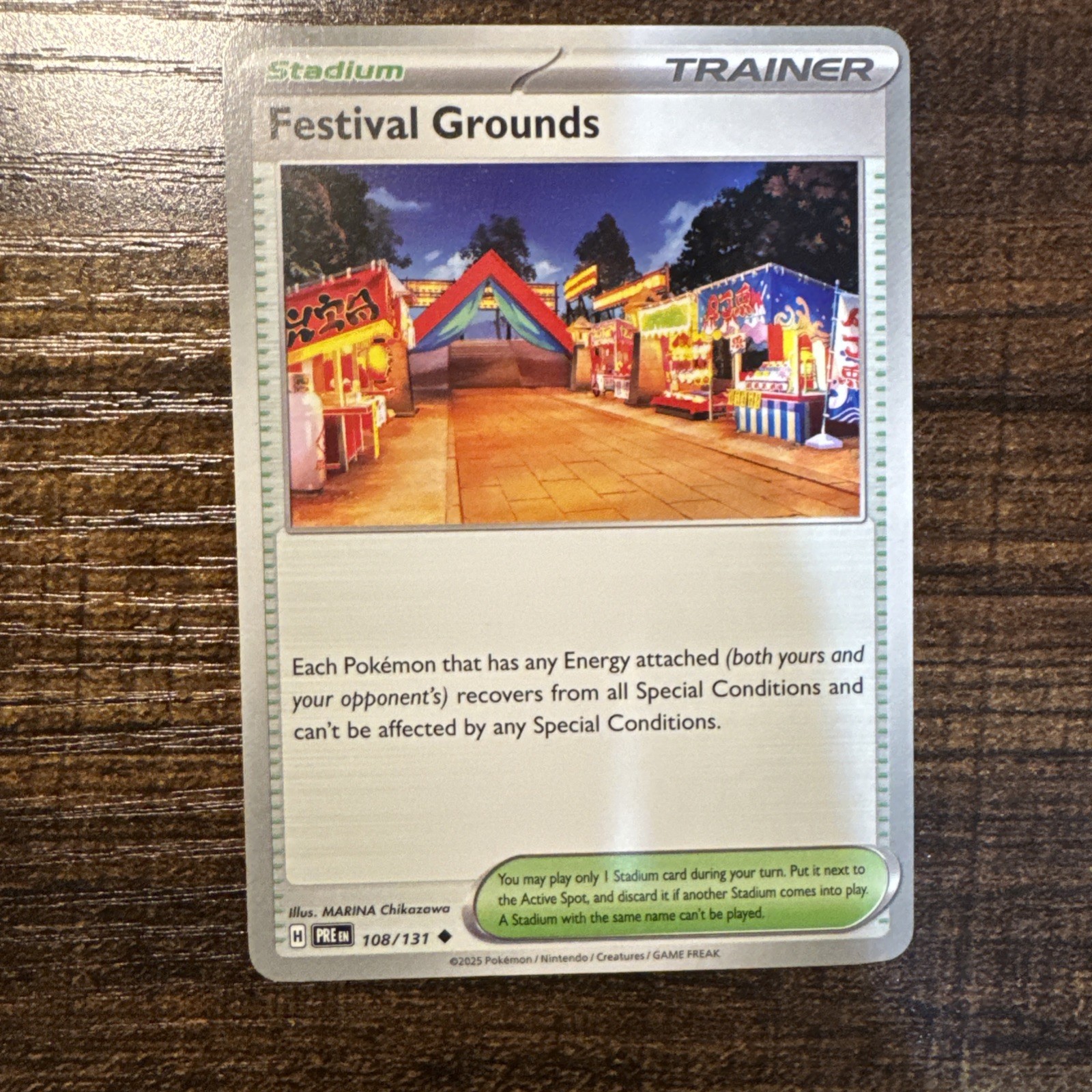 Festival Grounds 108/131(Prismatic Evolutions) Uncommon NM Pokemon 1x