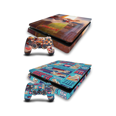 DC LEAGUE OF SUPER PETS GRAPHICS VINYL SKIN FOR PS4 SLIM CONSOLE & DUALSHOCK 4