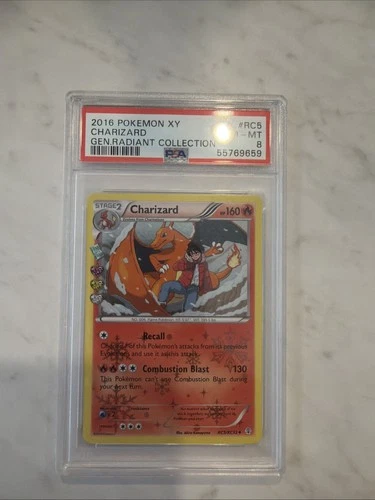 2016 Pokémon XY Charizard RC5/RC32 PSA 8 NM Mint Generations Radiant Collection