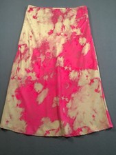Entro Skirt Women  s Medium Pink Cream Tye Dye Side Zip Box A