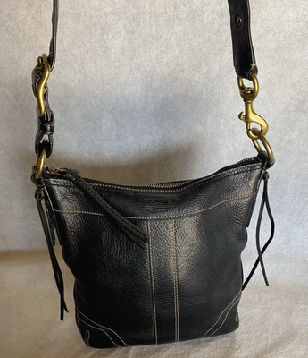 COACH Vintage 2006 Bleecker Black Pebble Leather Shoulder