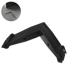 10 Pcs Metal L Shaped Corner Brackets 90 Degree Shelf Supports for Wood