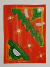 ACEO Painting Original ATC Acrylic