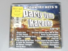 Party Tyme Karaoke Country Hits 9 CD G Karaoke Disc Country Music