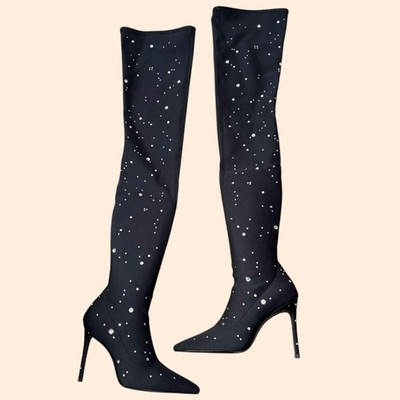 Stuart Weitzman Ultrastuart Cosmic Crystal Boots
