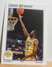 1991-92 NBA Hoops James Worthy #106 HOF Los Angeles Lakers
