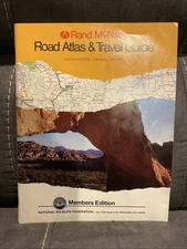 Vintage Rand McNally 1983 Road Atlas & Travel Guide - U.S. / Canada / Mexico