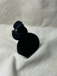 Antique Schuco Velveteen Black Cat Perfume Atomizer Early 1900s
