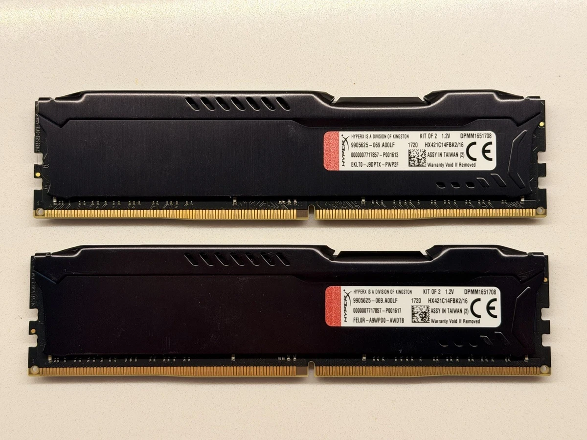 DDR4 SDRAM HyperX 8 GB Capacity per Module Memory (RAM) for sale