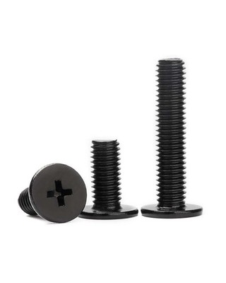 M2 M2.5 M3 M4 Black Carbon Steel Phillips Ultra Thin Flat Wafer Head Screw Bolt