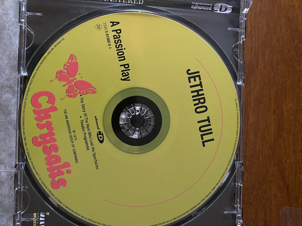 Jethro Tull A Passion Play Digitally Remastered CD 2003 Foto 3 de 3