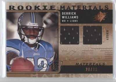 2009 SPx Rookie Materials Bronze 28/99 Derrick Williams #RM-DW RC b6s