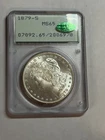 1879-S $1 Morgan Silver Dollar PCGS MS65 CAC Rattler High Grade Blast White