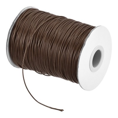 11 Yard Dark Coffee 2mm Waxed Cord Bead Thread String for Jewelry Make