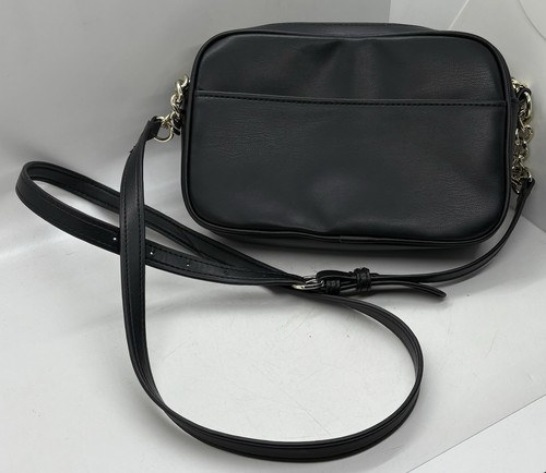 Bolso Bandolera KARL LAGERFELD PARIS Lazo Cuero Negro Nuevo Sin Etiquetas - Imagen 2 de 7