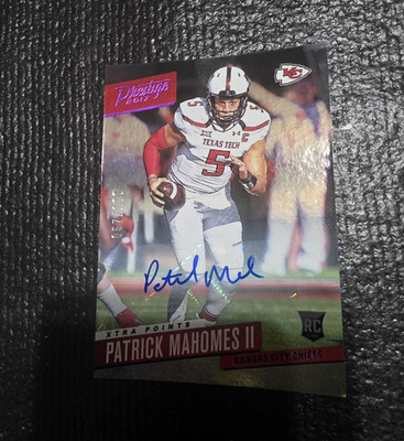 Panini 2017 Prestige Patrick Mahomes II Autograph Rookie Card 1 Of 100