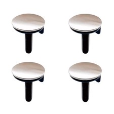 4 Packs Kitchen Sink Hole Cover Brushed Nickel Faucet Plug Caps Stainless Ste...