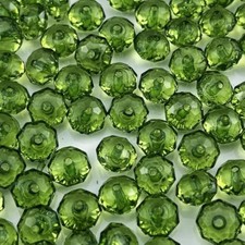 1000pcs 6mm Acrylic Crystal Beads, Faceted Rondelle Acrylic Spacer Bea