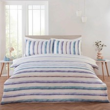 Image of Luxury So Soft Easy Care Duvet Cover Set Horizon Blue