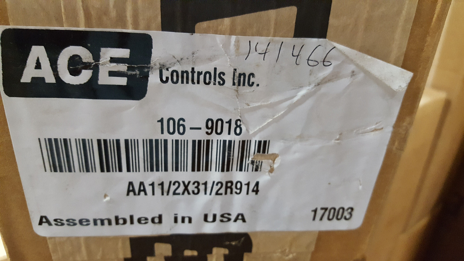 Ace Controls AA-1-1/2X3-1/2-R914 Shock Absorber 106-9018Factory Sealed!-Factory img