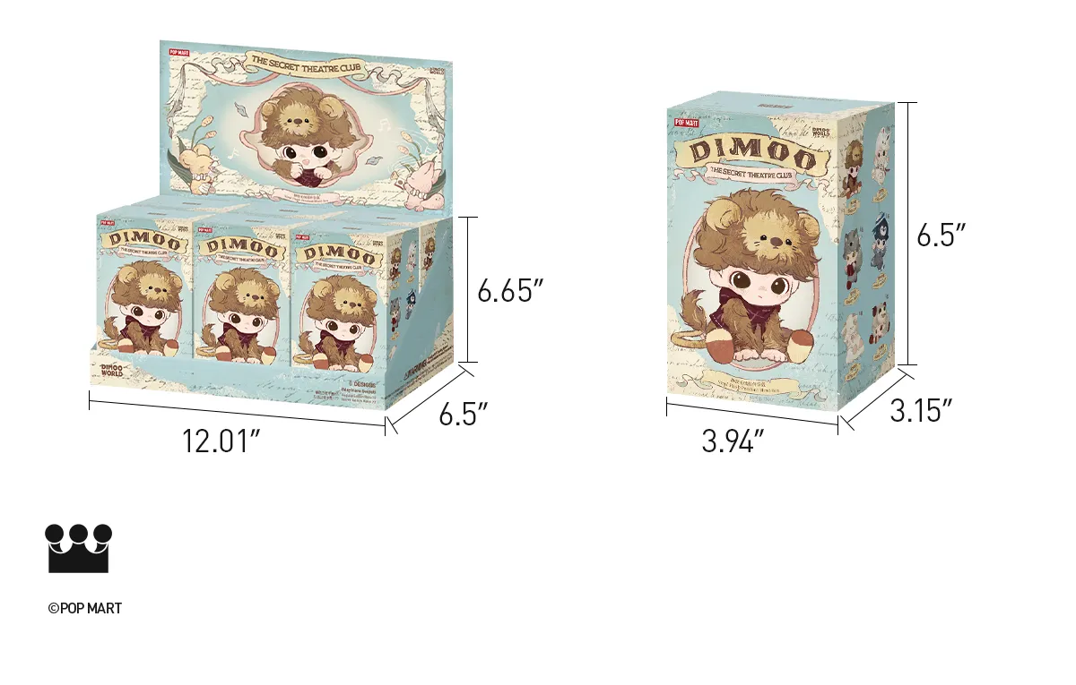 Y*O様 DIMOO ディムー The Secret Theatre Club POP MART DIMOO The Secret Theatre Club Series Vinyl Plush Pendant