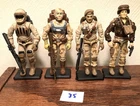 GI Joe ARAH Custom Desert Camo Figure Set Including Hawk, Sci-Fi, Beachhead