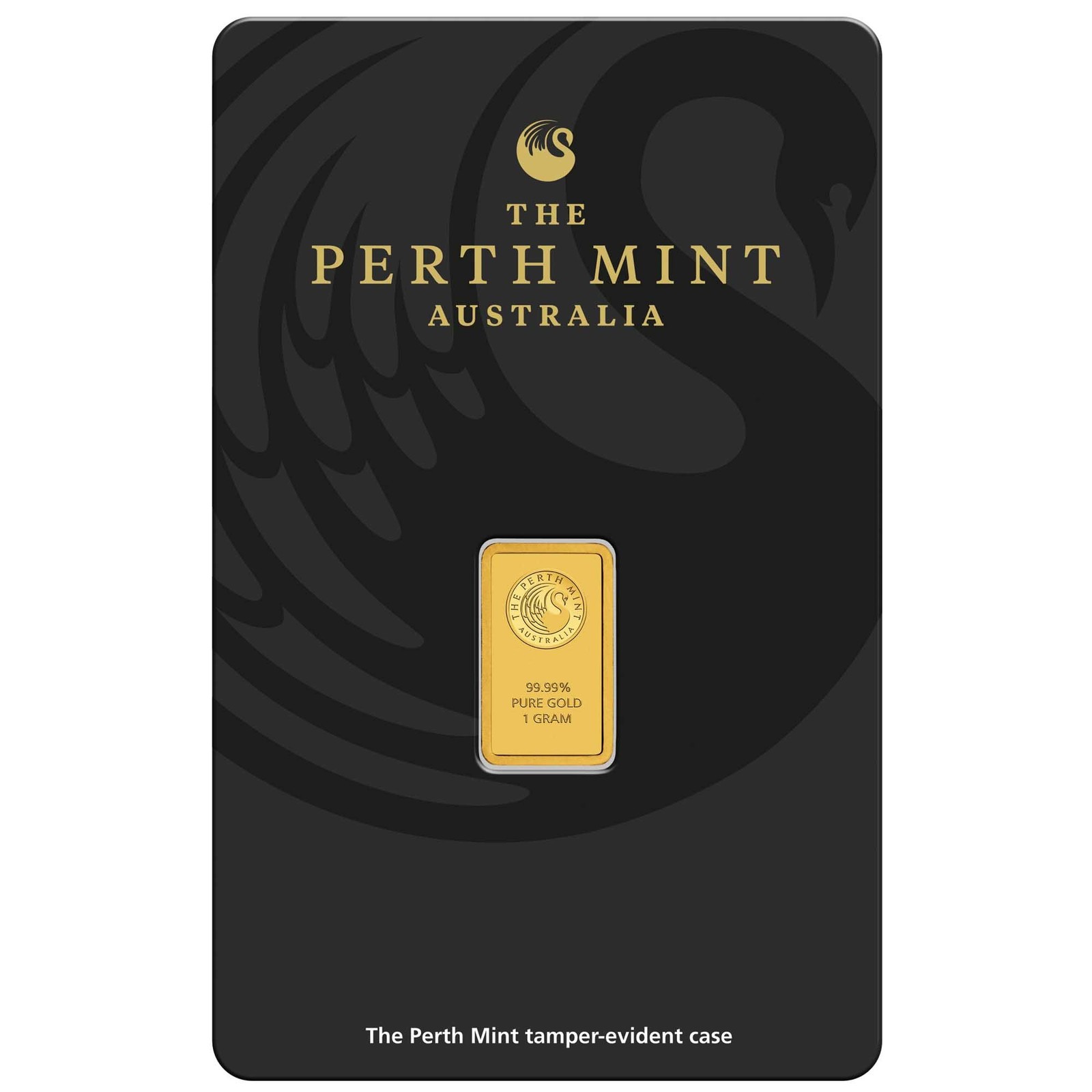 Perth Mint 1 Gram Gold Bar in Original Assay Card with Protective Plastic Wrap