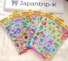Sanrio Hologram Stickers 6-Types Combo Daiso JAPAN Limited Hello Kitty My Melody