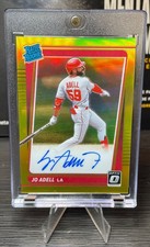 Jo Adell 2021 Donruss Optic Gold Rated Rookie Autographs SSP10/10 On Card AU HOT