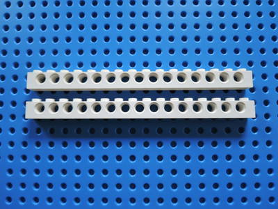 LEGO 2 x Technic Lochbalken 3703 1x16 15 Löcher  weiß
