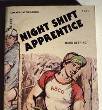 NIGHT SHIFT - 1985 MARK DEERING -ADAMS G READERS VINTAGE PULP NOVEL GAY INTEREST