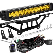 Maverick X3 Shock Tower Yellow Light Bar with Mount Bracket and Rocker Switch...