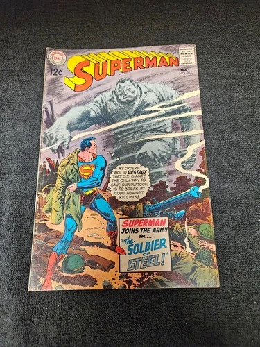 1969 DC COMICS SUPERMAN #216 FN- SILVER AGE G.I. GIANT VINTAGE Combine Shipping!