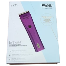 Wahl Professional Animal Grooming Bravura Lithium Cord / Cordless Clipper Purple