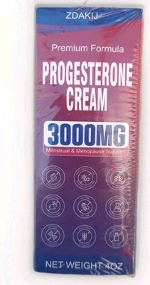 Premium Formula Progesterone Cream 3000MG 4oz Menstrual & Menopause Support