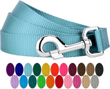 Country Brook Petz - Everyday Nylon Dog Leash - Strong, Durable, Solid Color Lea