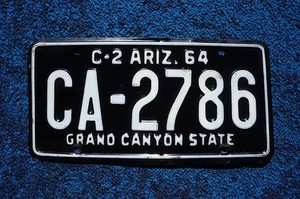 1964 ARIZONA License Plate Truck