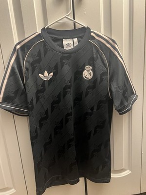 New Adidas Real Madrid LFSTLR Soccer Jersey Charcoal Men's Size
