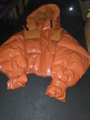 high shine over sized puffer jacket