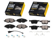 Front and Rear Ceramic Brake Pads for Audi A3 TT Quattro Volkswagen E-Golf Jetta